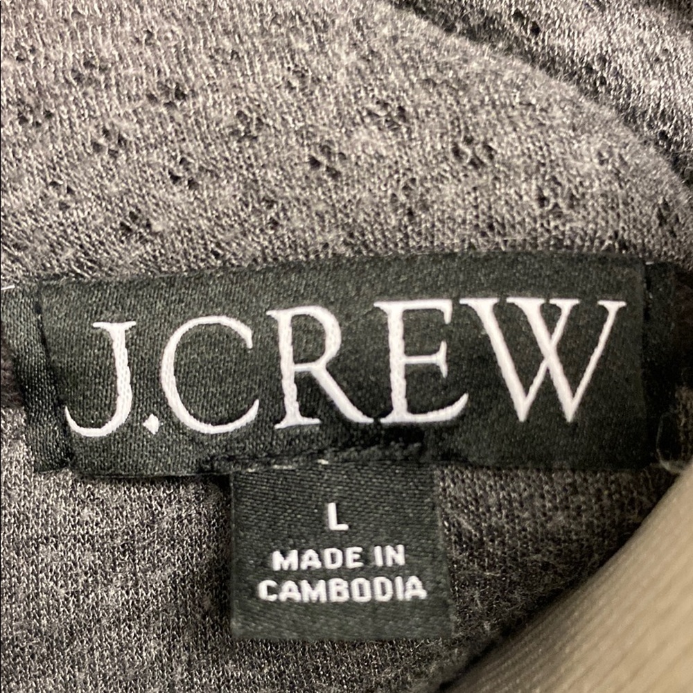 J. Crew Gray Half-Zip Sweatshirt - Picture 2 of 6
